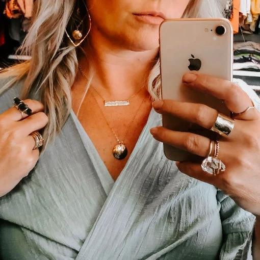 Full Moon Necklace by Derive Jewelry