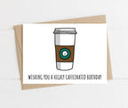 Funny Coffee Birthday Card – Happy Birthday for Coffee Lover by Five Dot Post