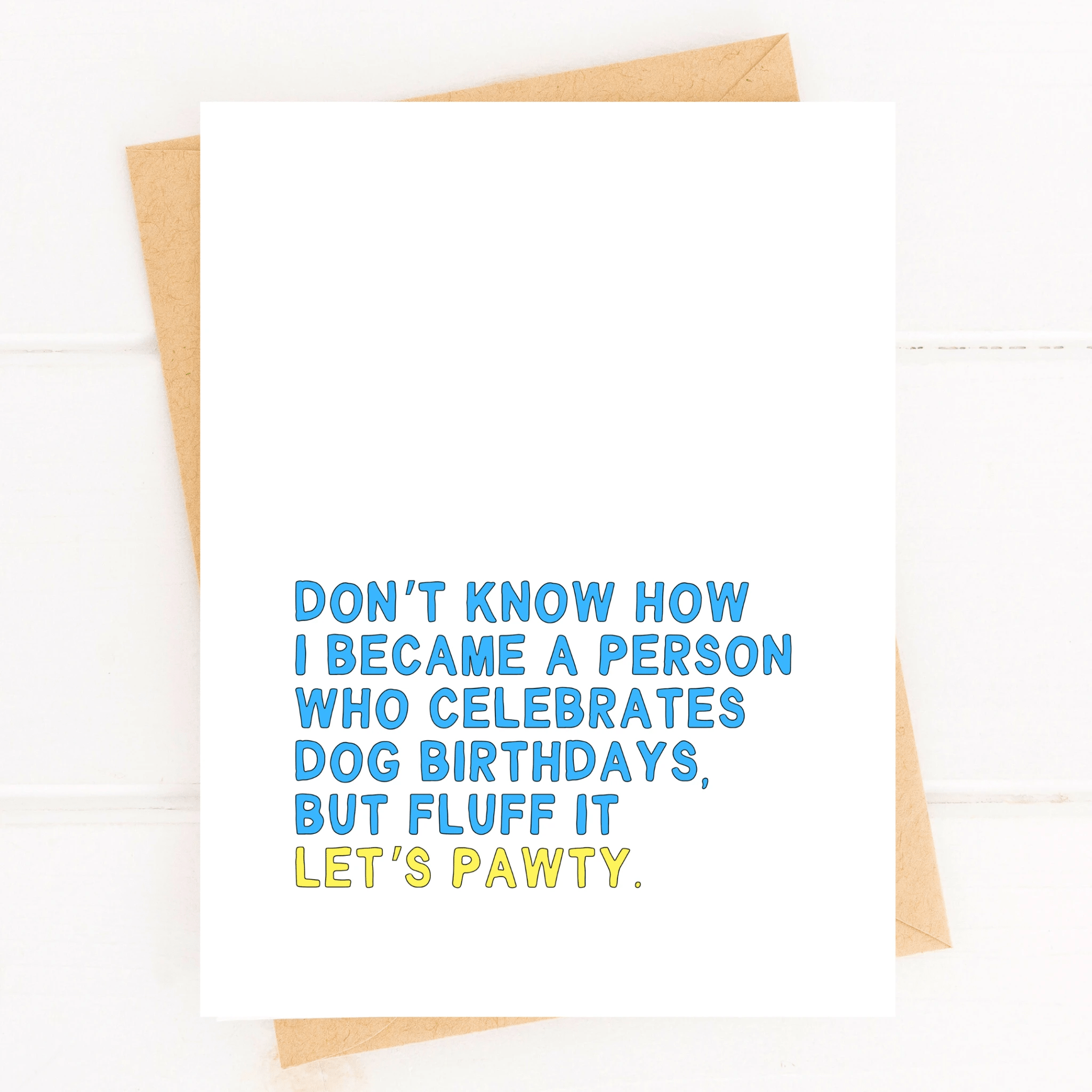 Funny Dog Birthday Party Card for Pet Party Dog Parent Card by Five Dot Post