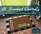 Funny Dog Doormat by Nickel Designs Custom Doormats