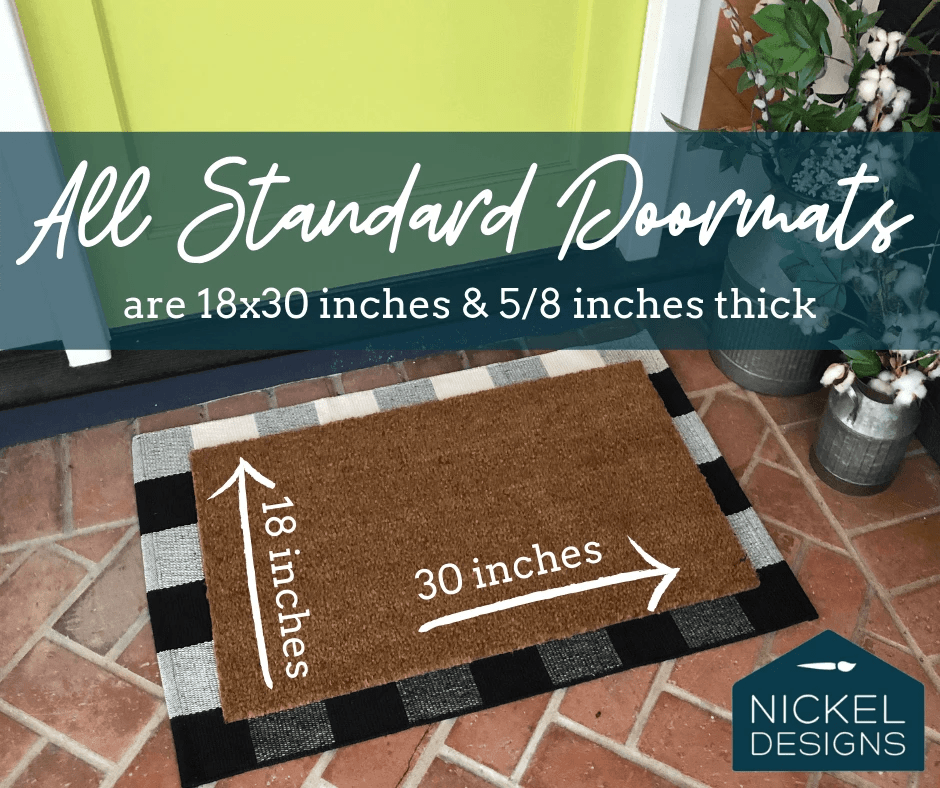 Funny Dog Doormat by Nickel Designs Custom Doormats