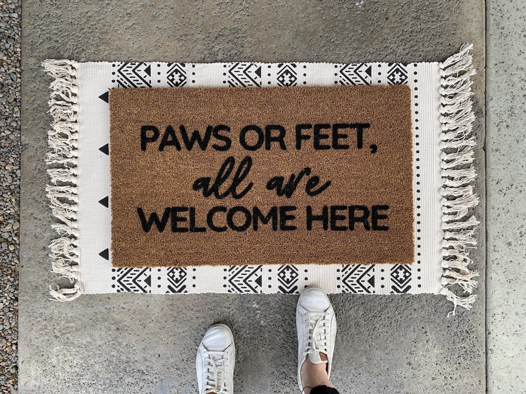 Funny Dog Doormat by Nickel Designs Custom Doormats