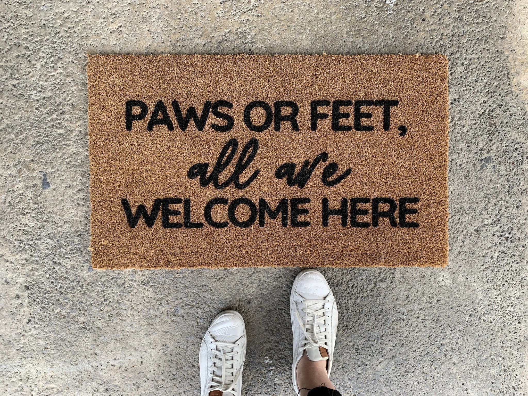 Funny Dog Doormat by Nickel Designs Custom Doormats
