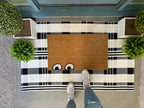 Funny Eyes Doormat by Nickel Designs Custom Doormats