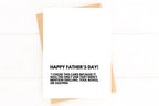 Funny Father’s Day Card – No Grilling, Toolboxes, or Golfing Jokes by Five Dot Post