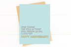 Funny Happy Anniversary Card From Wife I Love Us by Five Dot Post