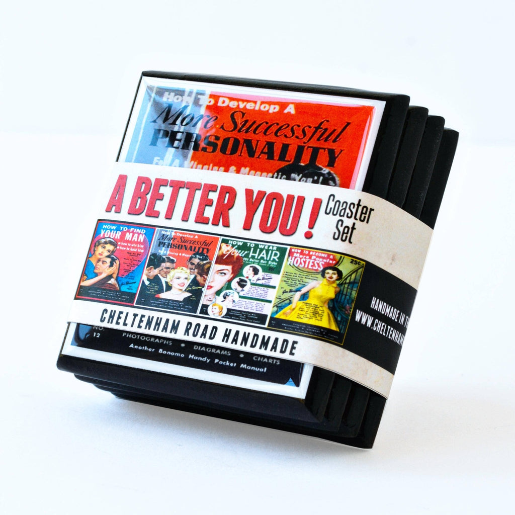 Funny, retro (and dubious) Advice for Women Coasters coaster set La Vie Bien Funny, retro (and dubious) Advice for Women Coasters