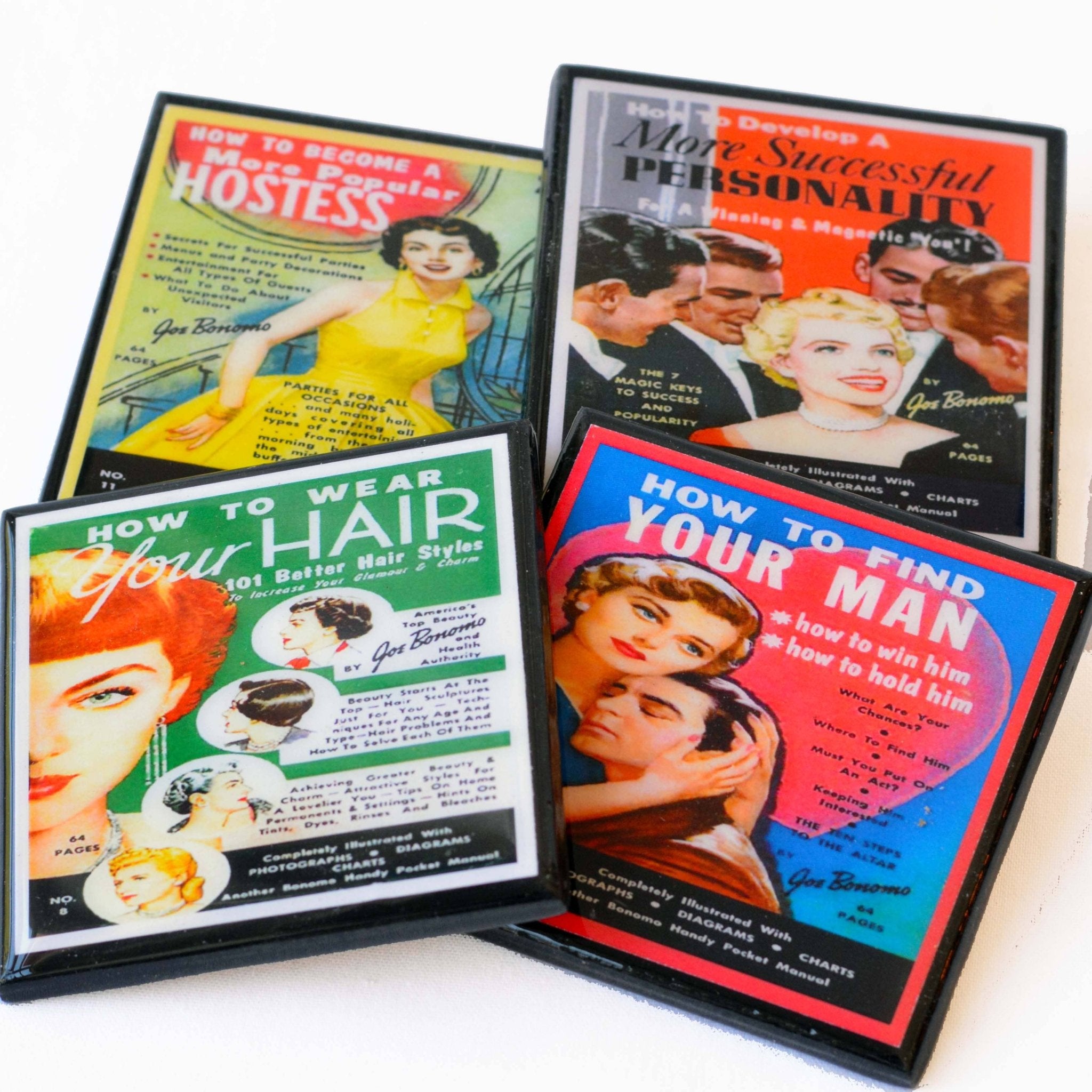 Funny, retro (and dubious) Advice for Women Coasters coaster set La Vie Bien Funny, retro (and dubious) Advice for Women Coasters