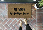 Funny Wine Welcome Mat by Nickel Designs Custom Doormats