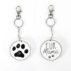Fur Mama Key Chain | Paw Print Pet Mom Accessory Keychain La Vie Bien Fur Mama Key Chain | Paw Print Pet Mom Accessory