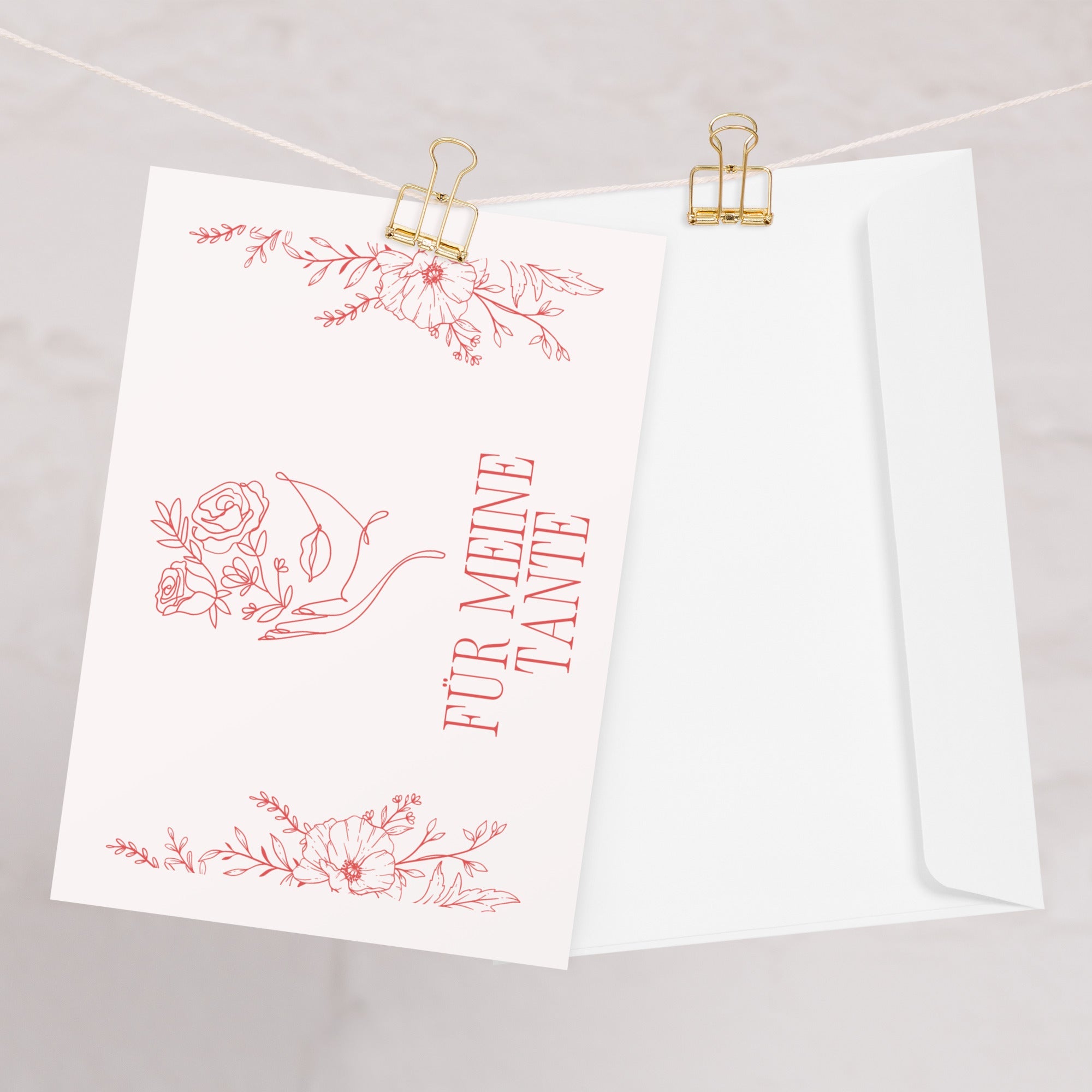 Für meine tante Greeting card
