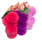 Furry Grape Key Ring/ Bag Charm Keychain La Vie Bien Furry Grape Key Ring/ Bag Charm