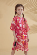 Fushya Kids Pareo Kimono P2335 Kız Çocuk Mayo La Vie Bien Fushya Kids Pareo Kimono P2335