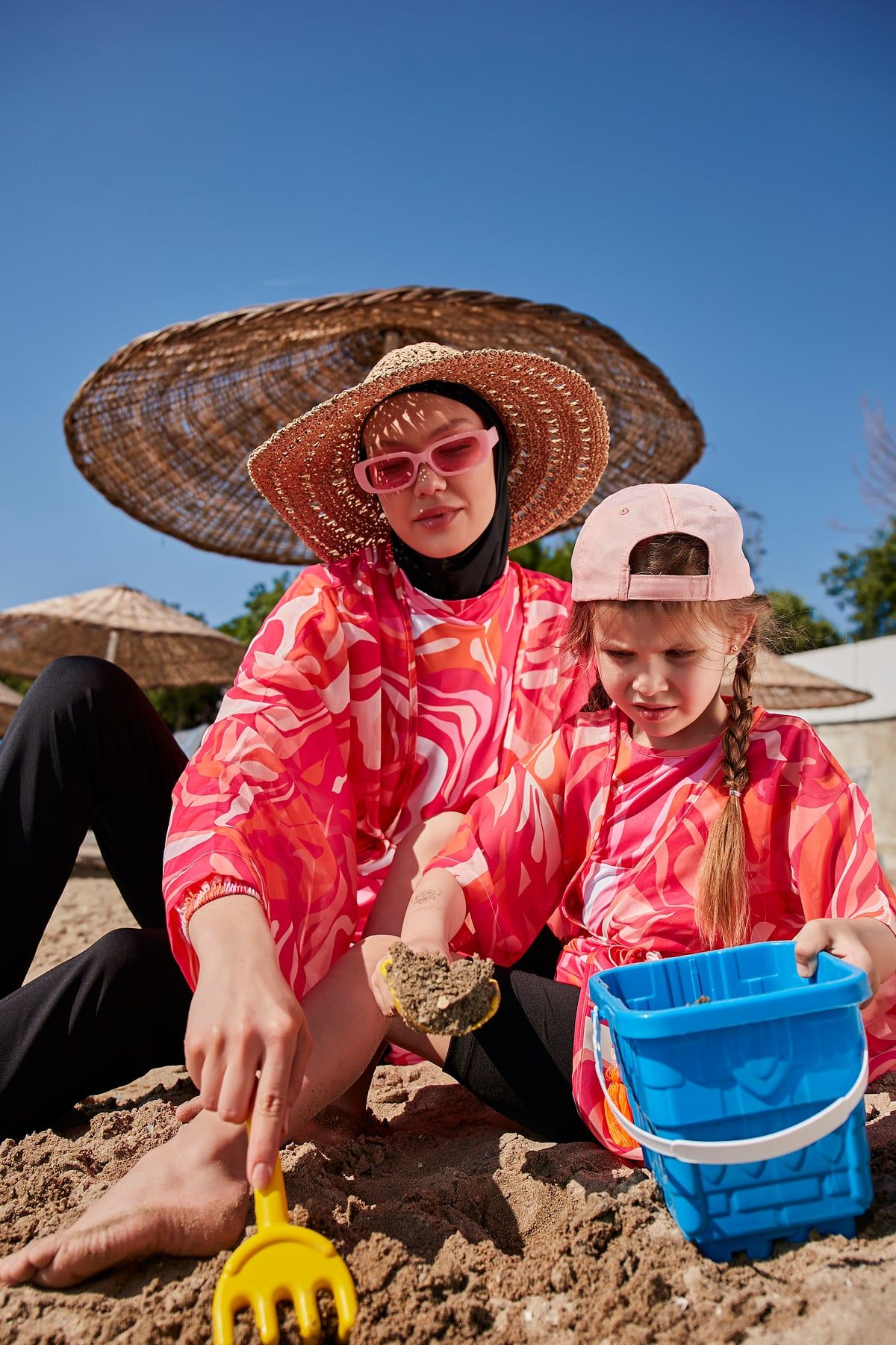 Fushya Kids Pareo Kimono P2335 Kız Çocuk Mayo La Vie Bien Fushya Kids Pareo Kimono P2335