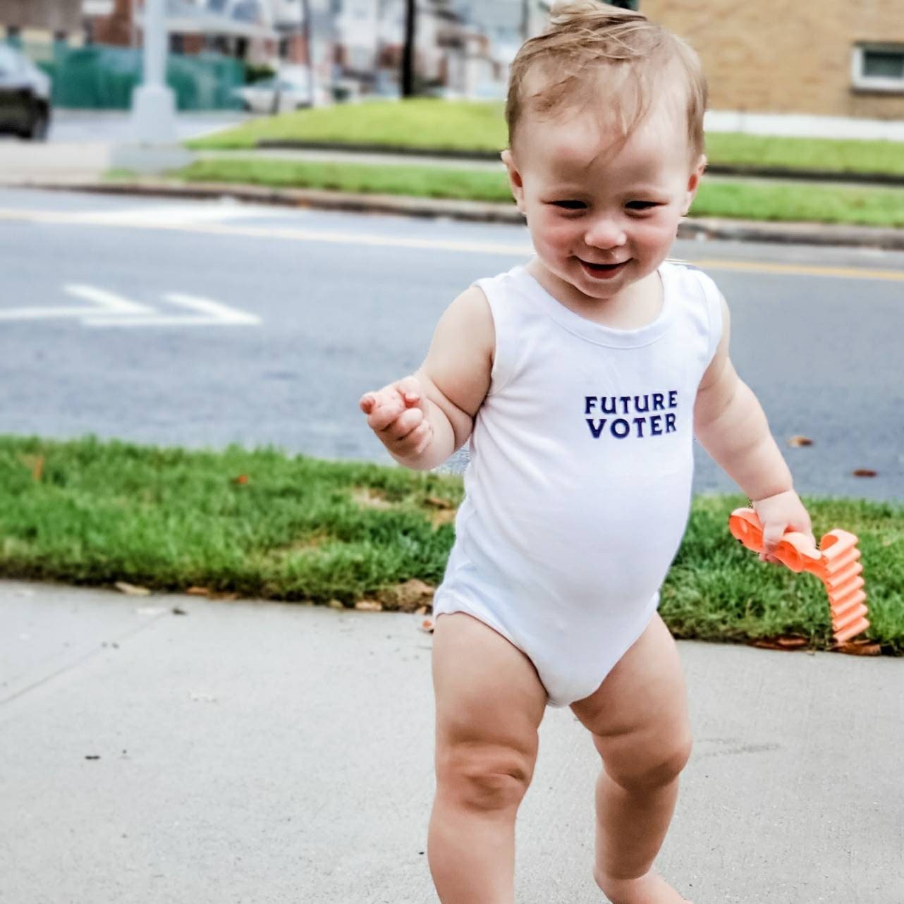 FUTURE VOTER Baby Bodysuit or Toddler Tee Shirt Baby and Kids La Vie Bien FUTURE VOTER Baby Bodysuit or Toddler Tee Shirt