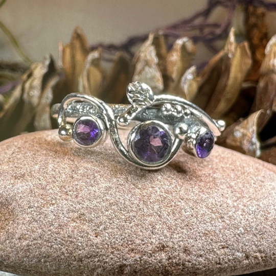 Wild Irish Rose Ring in Sterling Silver