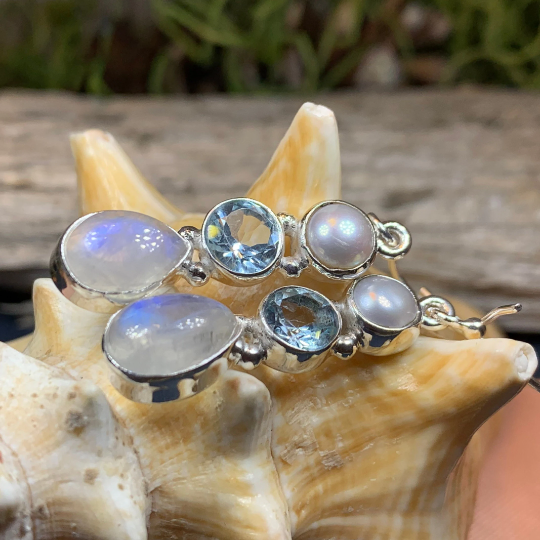 Ava Moonstone Earrings for Women