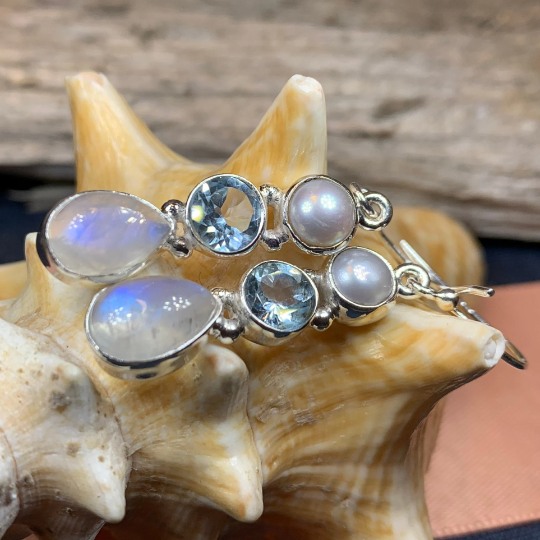 Ava Moonstone Earrings for Women