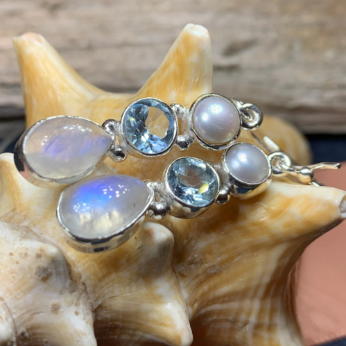 Ava Moonstone Earrings for Women