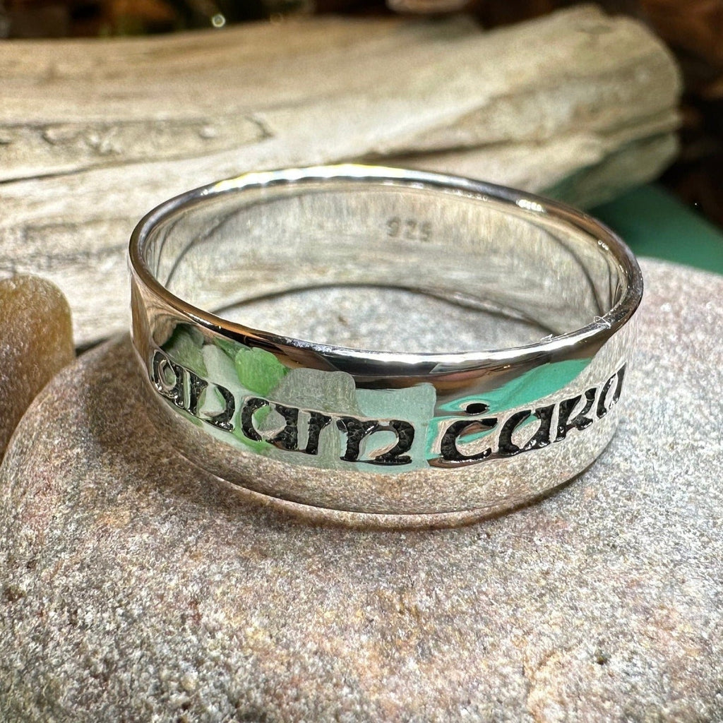 Gaelic Anam Cara Soulmate Ring in Sterling Silver Ring La Vie Bien Gaelic Anam Cara Soulmate Ring in Sterling Silver