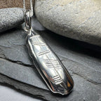 Gaelic Brave Ogham Necklace - Made in Ireland Pendant La Vie Bien Gaelic Brave Ogham Necklace - Made in Ireland