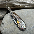 Gaelic Courage Ogham Necklace - Made in Ireland Pendant La Vie Bien Gaelic Courage Ogham Necklace - Made in Ireland