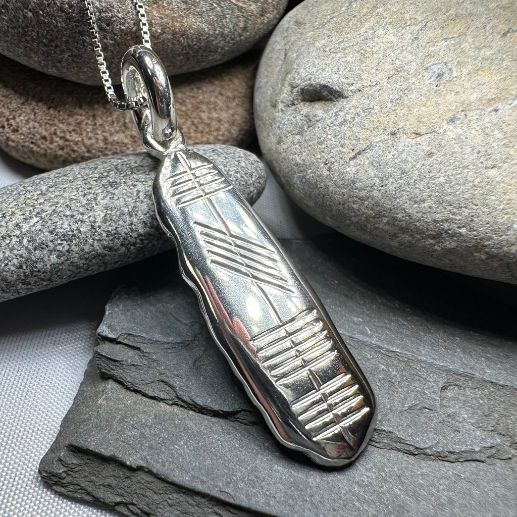 Gaelic Ireland Ogham Necklace - Made in Ireland Pendant La Vie Bien Gaelic Ireland Ogham Necklace - Made in Ireland