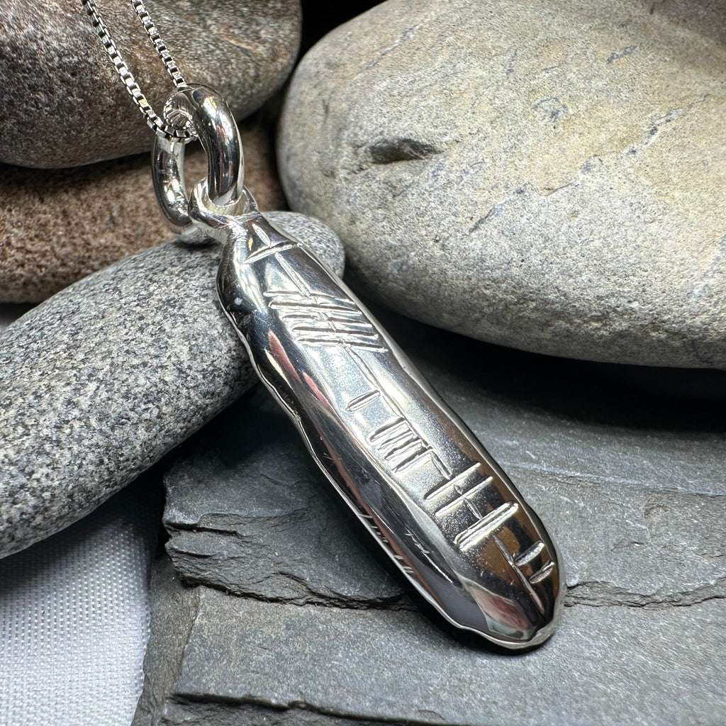 Gaelic Warrior Ogham Necklace - Made in Ireland Pendant La Vie Bien Gaelic Warrior Ogham Necklace - Made in Ireland