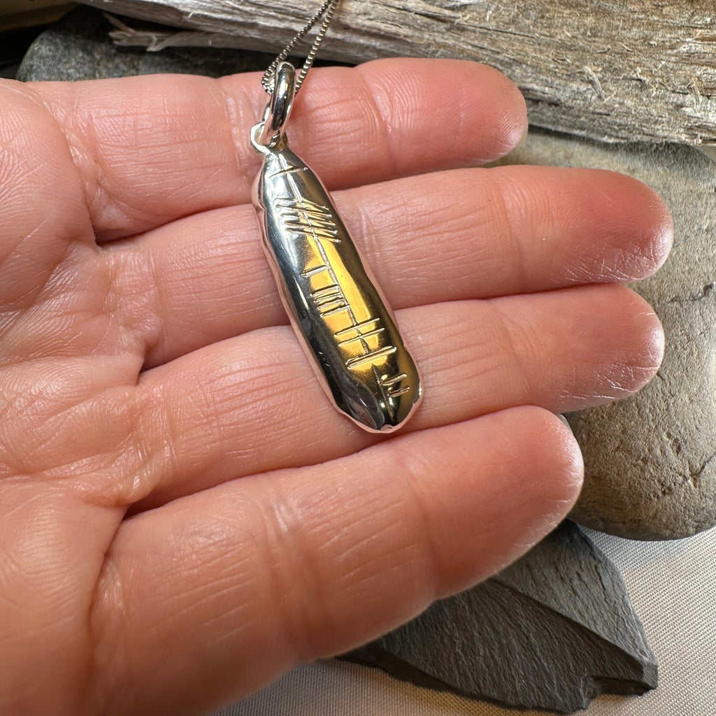 Gaelic Warrior Ogham Necklace - Made in Ireland Pendant La Vie Bien Gaelic Warrior Ogham Necklace - Made in Ireland