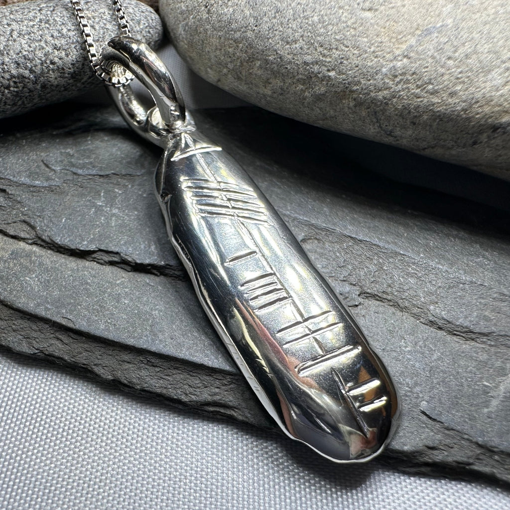 Gaelic Warrior Ogham Necklace - Made in Ireland Pendant La Vie Bien Gaelic Warrior Ogham Necklace - Made in Ireland