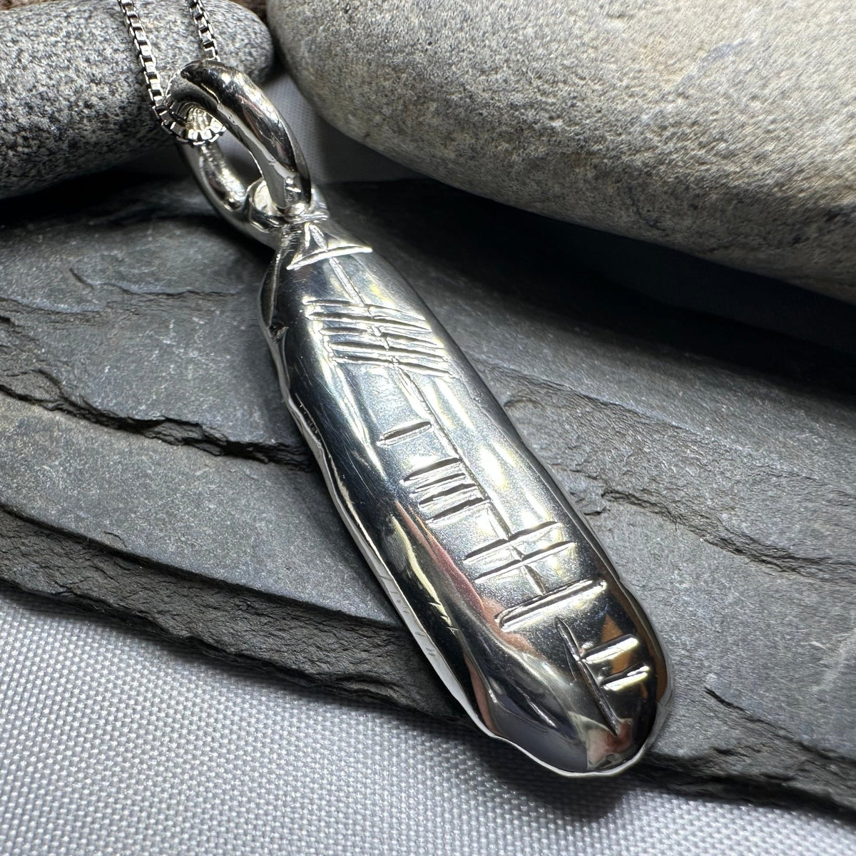 Gaelic Warrior Ogham Necklace - Made in Ireland Pendant La Vie Bien Gaelic Warrior Ogham Necklace - Made in Ireland
