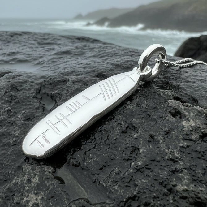 Gaelic Warrior Ogham Necklace - Made in Ireland Pendant La Vie Bien Gaelic Warrior Ogham Necklace - Made in Ireland