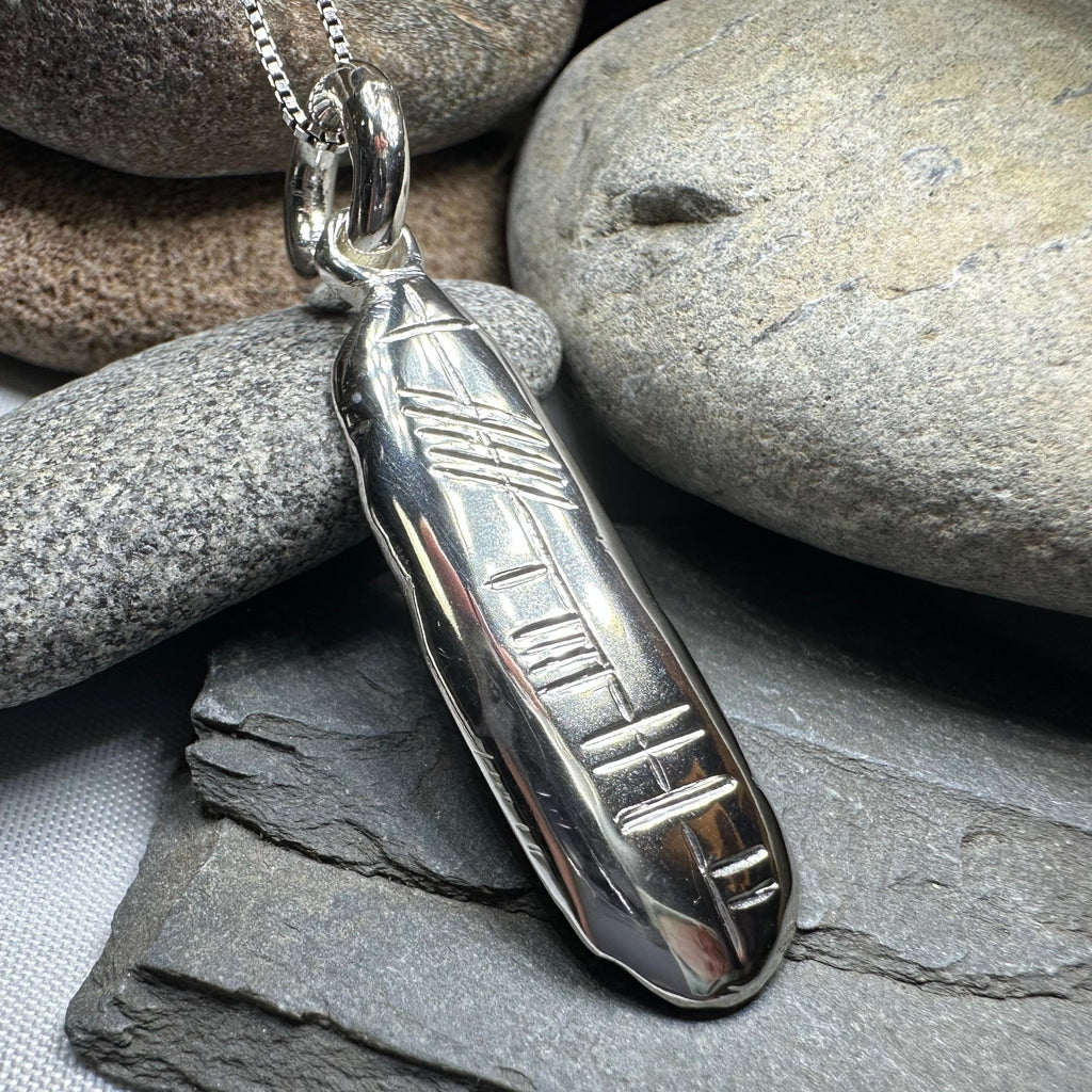 Gaelic Warrior Ogham Necklace - Made in Ireland Pendant La Vie Bien Gaelic Warrior Ogham Necklace - Made in Ireland