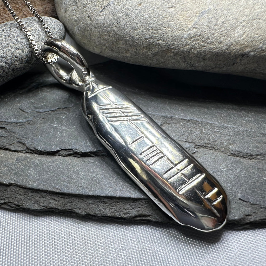 Gaelic Warrior Ogham Necklace - Made in Ireland Pendant La Vie Bien Gaelic Warrior Ogham Necklace - Made in Ireland