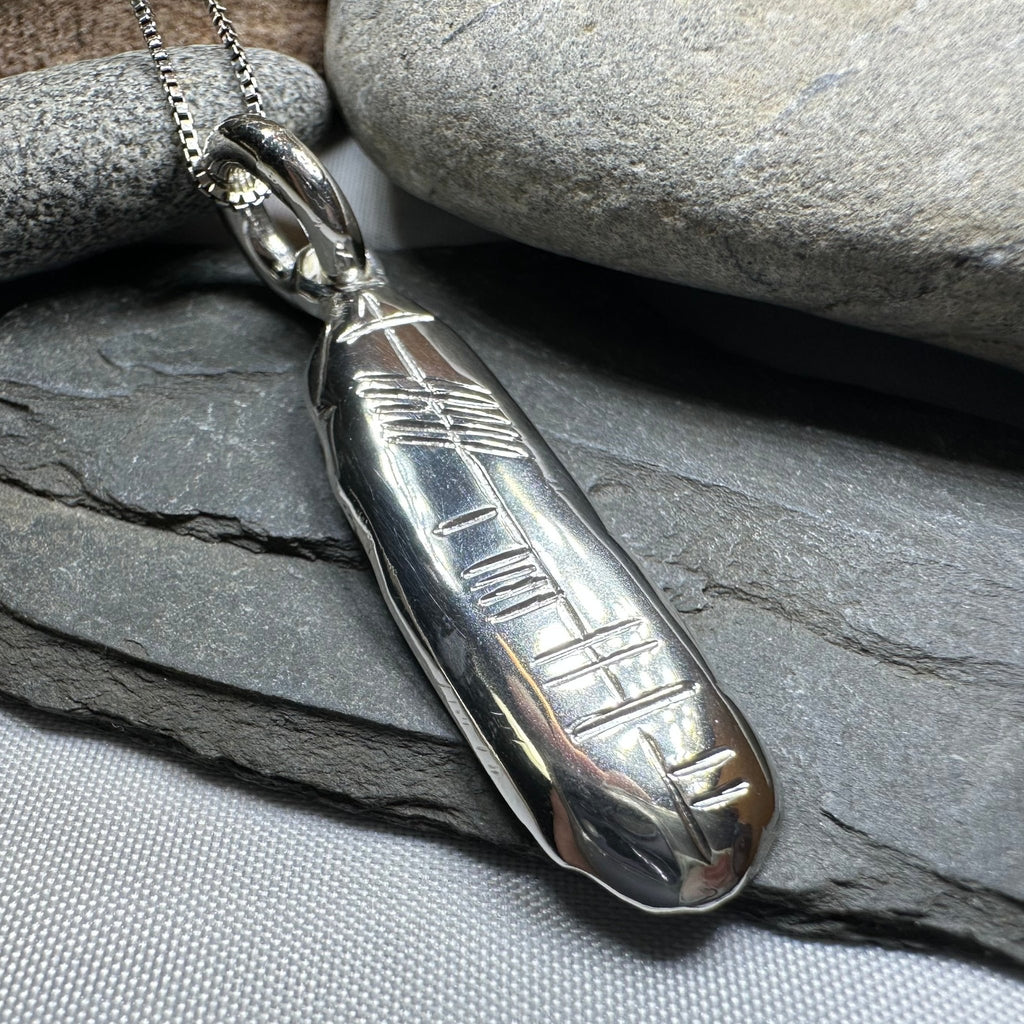 Gaelic Warrior Ogham Necklace - Made in Ireland Pendant La Vie Bien Gaelic Warrior Ogham Necklace - Made in Ireland