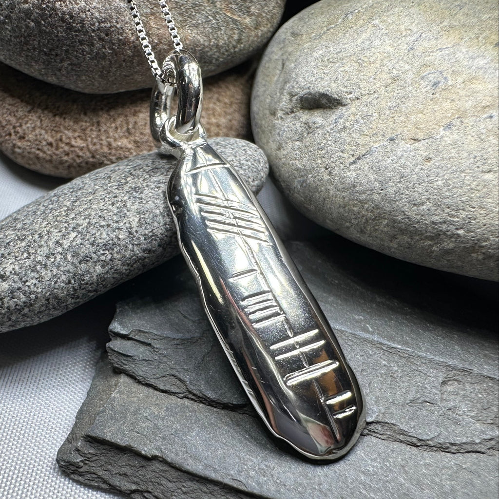 Gaelic Warrior Ogham Necklace - Made in Ireland Pendant La Vie Bien Gaelic Warrior Ogham Necklace - Made in Ireland