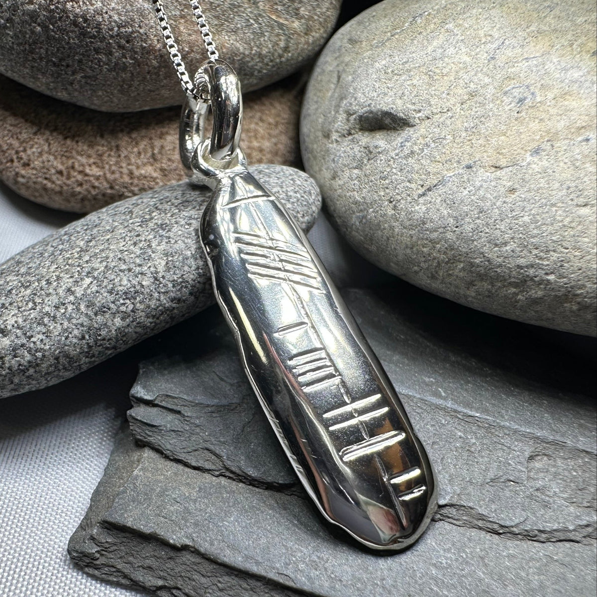 Gaelic Warrior Ogham Necklace - Made in Ireland Pendant La Vie Bien Gaelic Warrior Ogham Necklace - Made in Ireland
