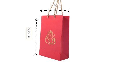 Ganesha / Ganpati Printed Paper Bag, Set of 10 Favors & Return Gifts La Vie Bien Ganesha / Ganpati Printed Paper Bag, Set of 10