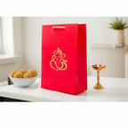 Ganesha / Ganpati Printed Paper Bag, Set of 10 Favors & Return Gifts La Vie Bien Ganesha / Ganpati Printed Paper Bag, Set of 10
