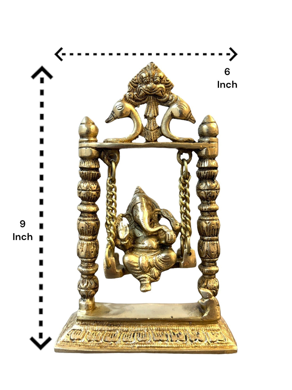 Ganesha Idol on Jhula Idols & Statues La Vie Bien Ganesha Idol on Jhula