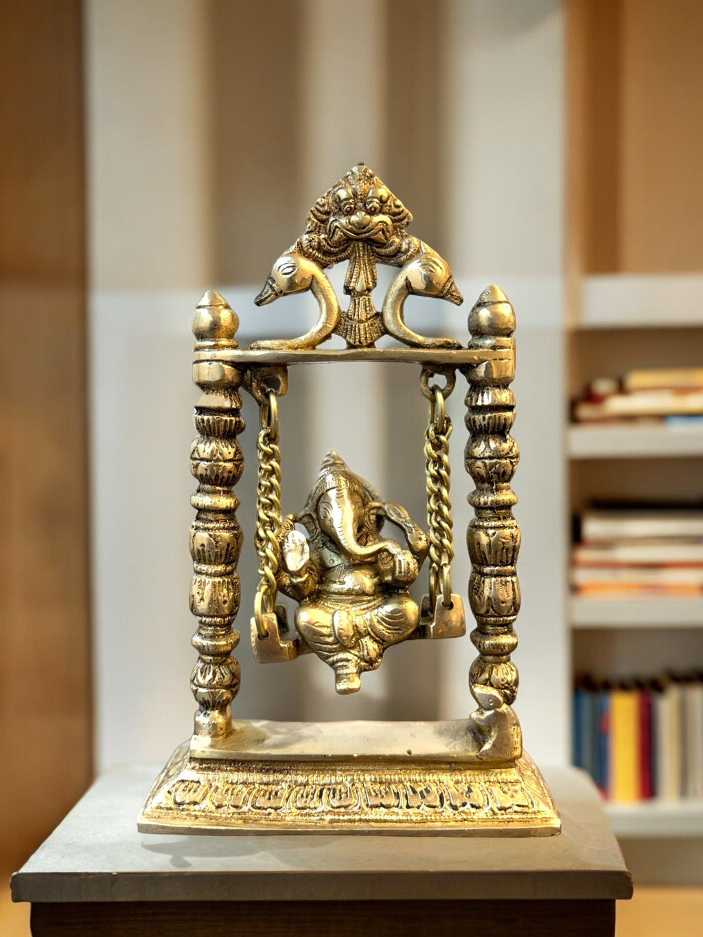 Ganesha Idol on Jhula Idols & Statues La Vie Bien Ganesha Idol on Jhula