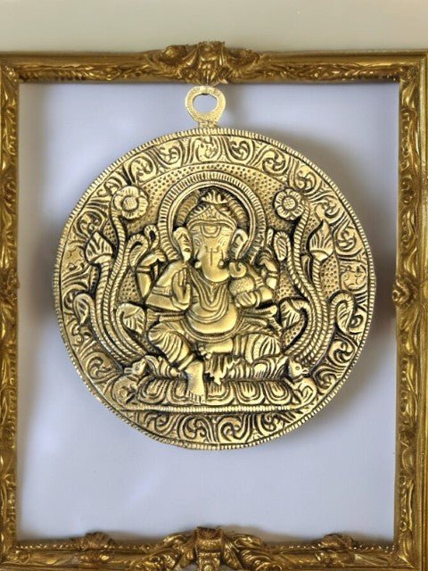 Ganesha Wall Hanging Mandir items La Vie Bien Ganesha Wall Hanging