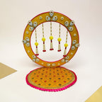 Ganpati Singhasan with Backdrop - Reusable Decoration for Ganesha Chaturthi/Ganpati Festival La Vie Bien Ganpati Singhasan with Backdrop - Reusable Decoration for Ganesha Chaturthi/Ganpati Festival