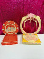 Ganpati Singhasan with Backdrop - Reusable Decoration for Ganesha Chaturthi/Ganpati Festival La Vie Bien Ganpati Singhasan with Backdrop - Reusable Decoration for Ganesha Chaturthi/Ganpati Festival