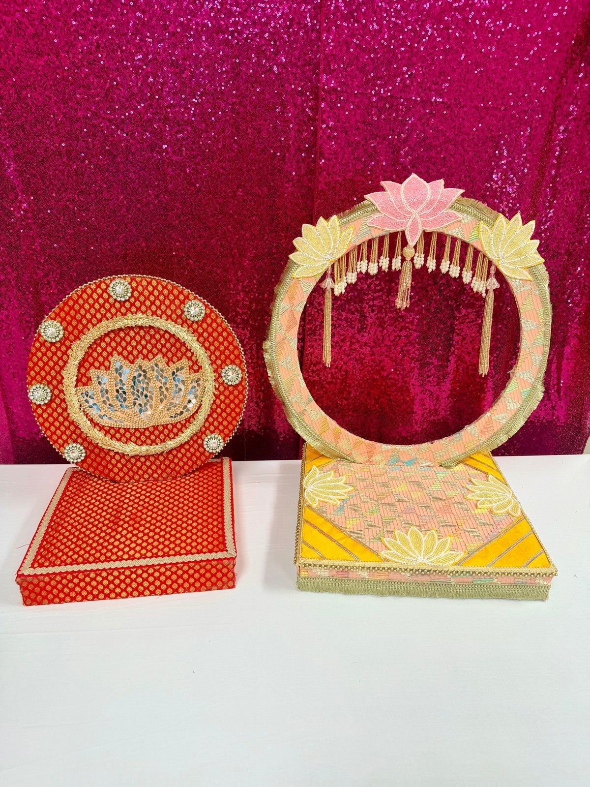 Ganpati Singhasan with Backdrop - Reusable Decoration for Ganesha Chaturthi/Ganpati Festival La Vie Bien Ganpati Singhasan with Backdrop - Reusable Decoration for Ganesha Chaturthi/Ganpati Festival