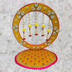 Ganpati Singhasan with Backdrop - Reusable Decoration for Ganesha Chaturthi/Ganpati Festival La Vie Bien Ganpati Singhasan with Backdrop - Reusable Decoration for Ganesha Chaturthi/Ganpati Festival