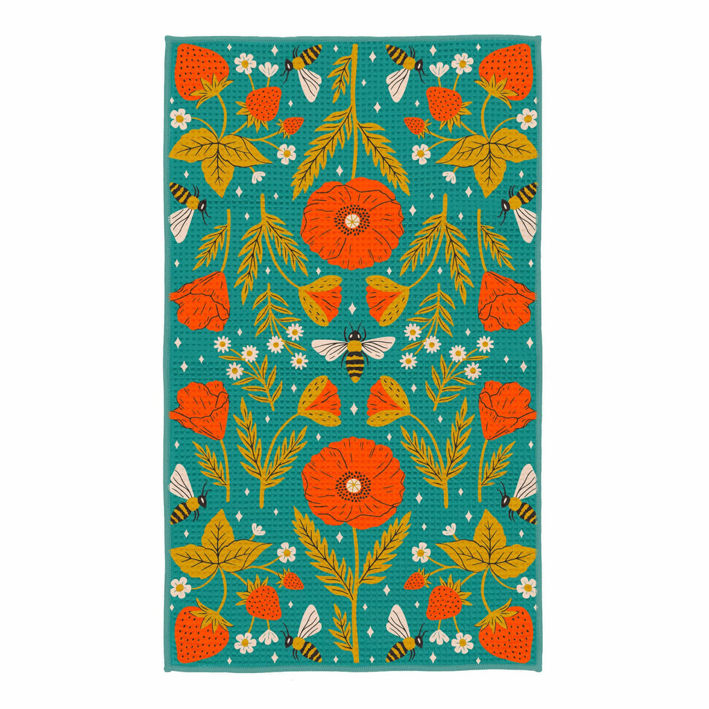 Garden Buzz Kitchen & Tea Towel Kitchen Towels La Vie Bien Garden Buzz Kitchen & Tea Towel