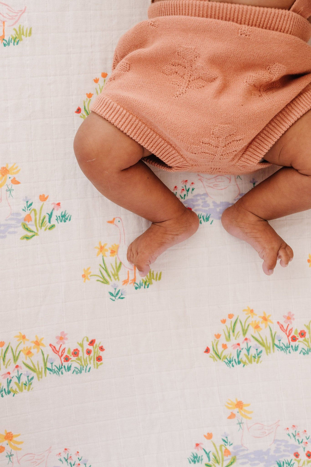 Garden Goose Crib Sheet Crib Sheets La Vie Bien Garden Goose Crib Sheet