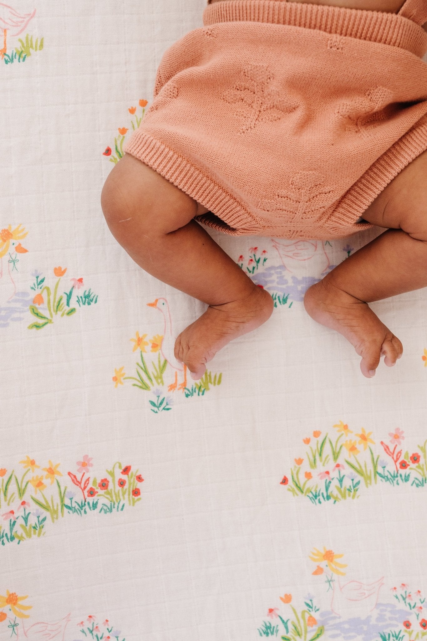Garden Goose Crib Sheet Crib Sheets La Vie Bien Garden Goose Crib Sheet