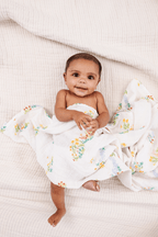 Garden Goose Swaddle Swaddles La Vie Bien Garden Goose Swaddle